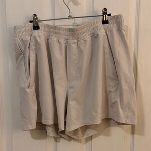 Lululemon 5 inch white shorts
